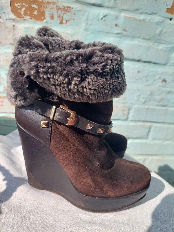 Women Valentino Boots Brown Leather 5