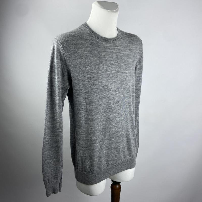 Men WE Sweater Silver Wool M