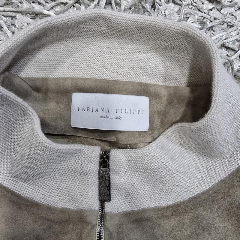 Women Fabiana Filippi Jacket Beige Leather M