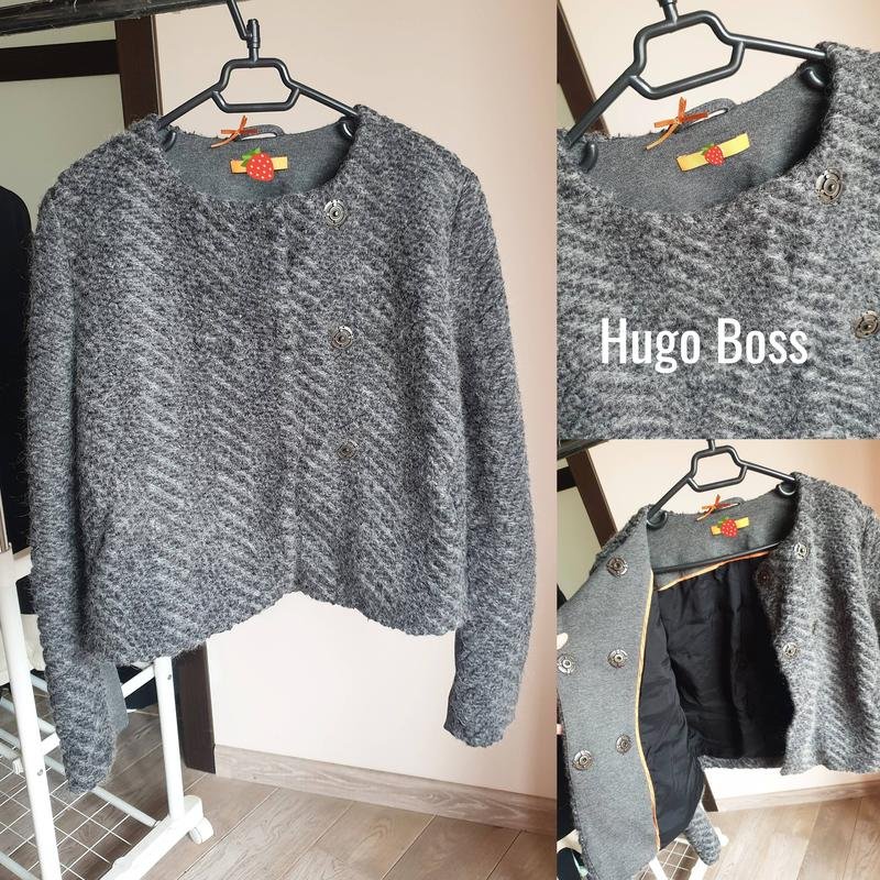 Femme Hugo Boss Blazer Gris Laine XS