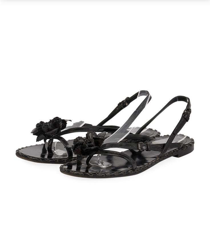 Femme Bottega Veneta Sandales Noires Cuir 36