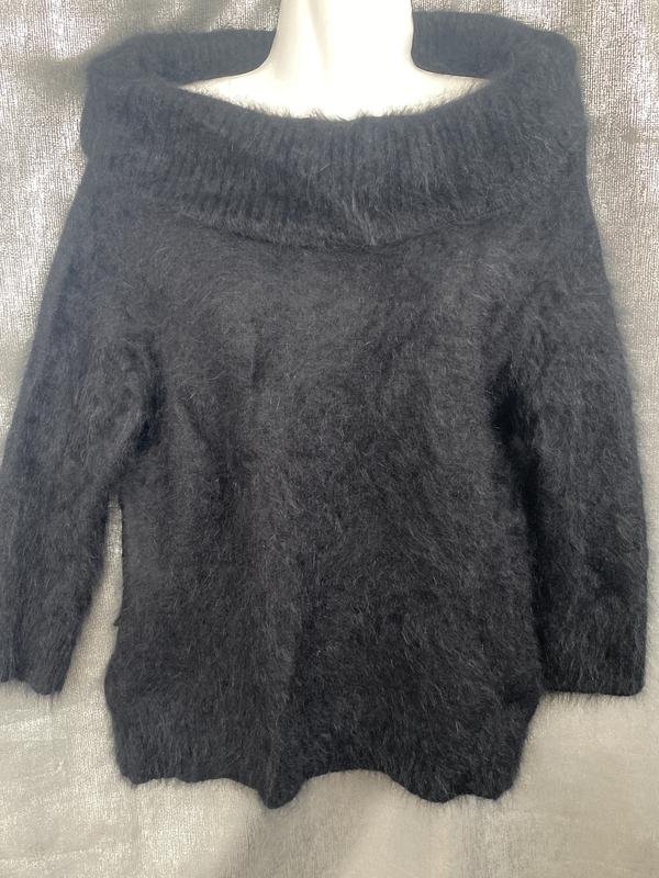 Donna Monsoon Maglione Nero Angora M