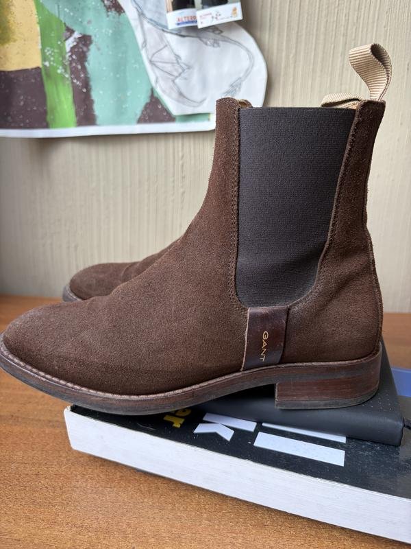 Femme Gant Bottes Marron Suède 36