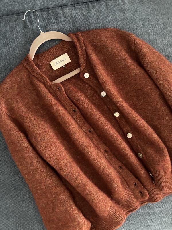 Женский American Vintage Свитер Коричневый Шерсть