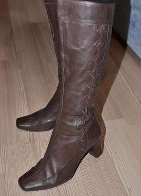Femme Clarks Bottes Blanches Cuir 6