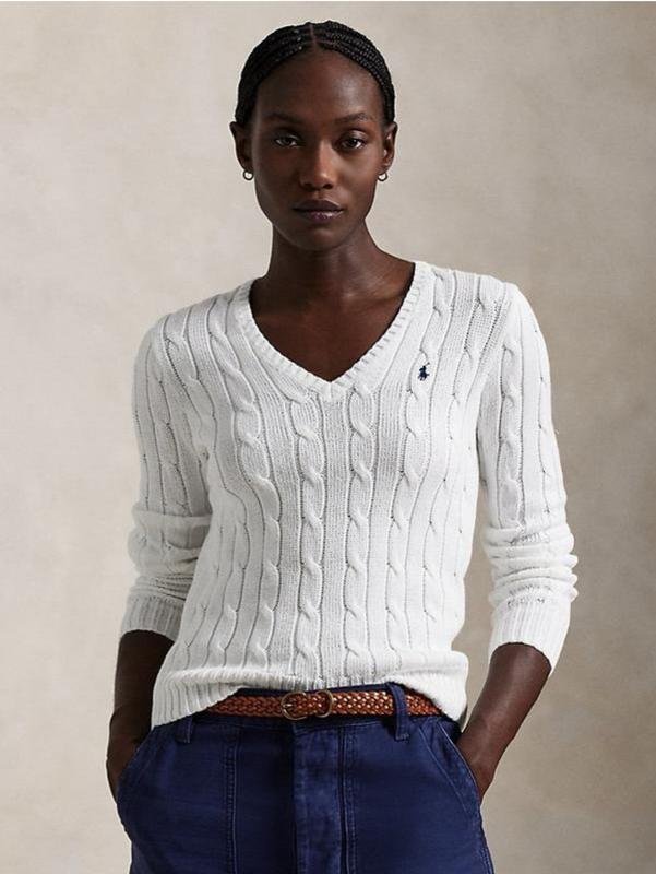 Женский Ralph Lauren Джемпер Белый Хлопок S