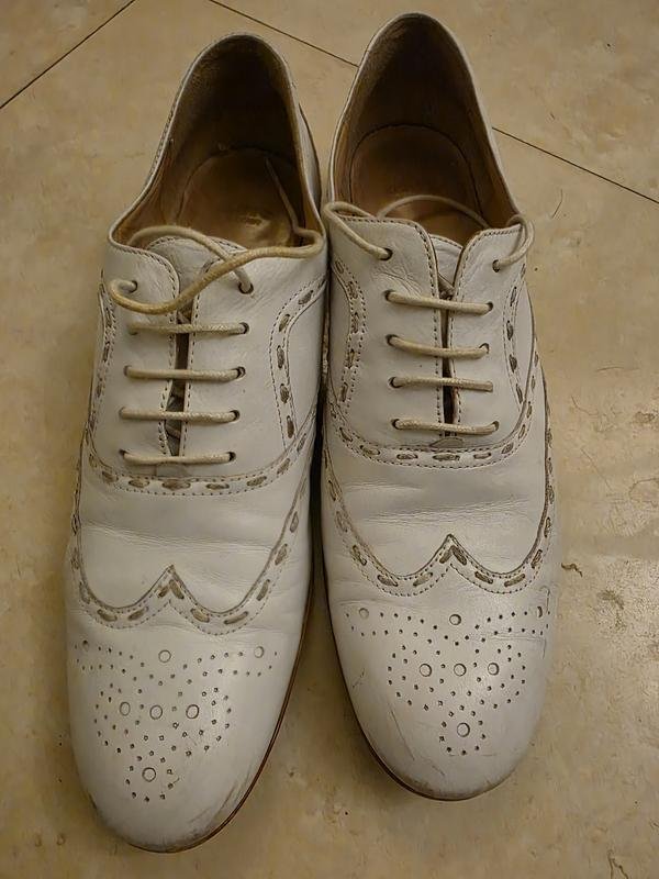 Damen Lloyd Slipper Weiß Leder 38,5