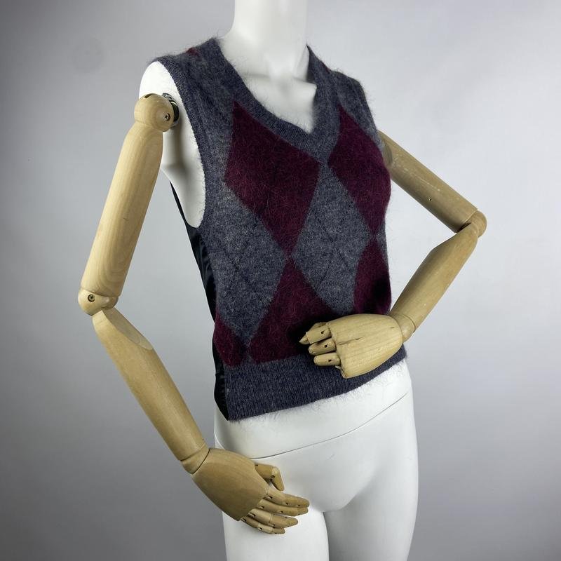 Женский ZARA Жилет Серый Альпака S