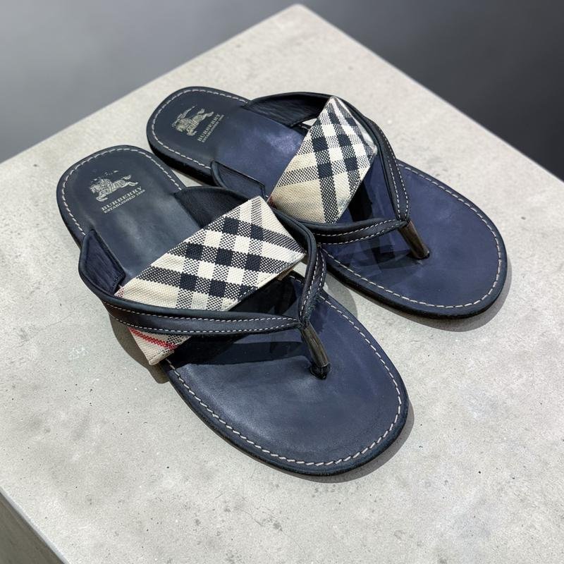 Donna Burberry Infradito Nero Tessuto 37