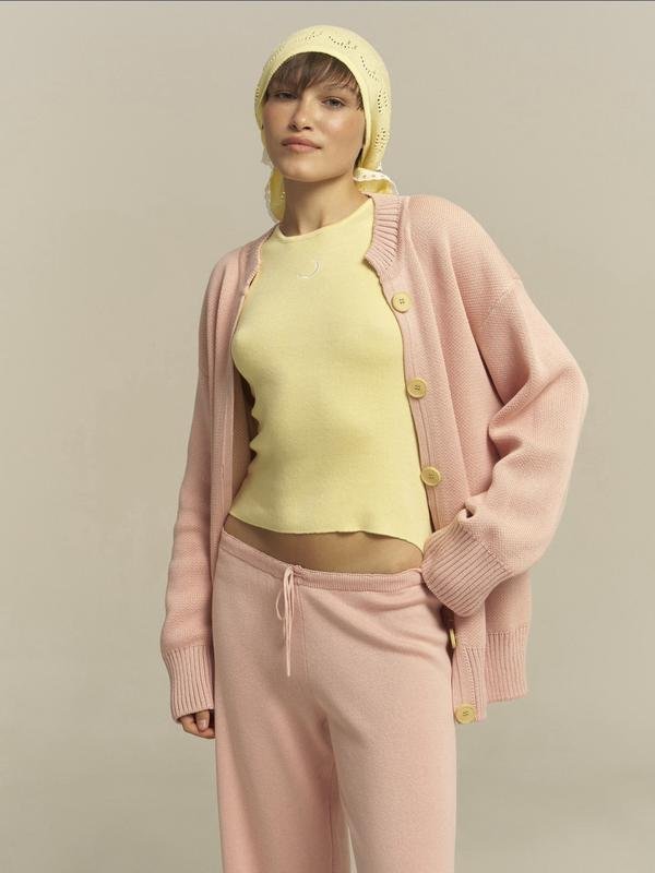 Femme Lu.for.you Pull Rose Acrylique XS-S