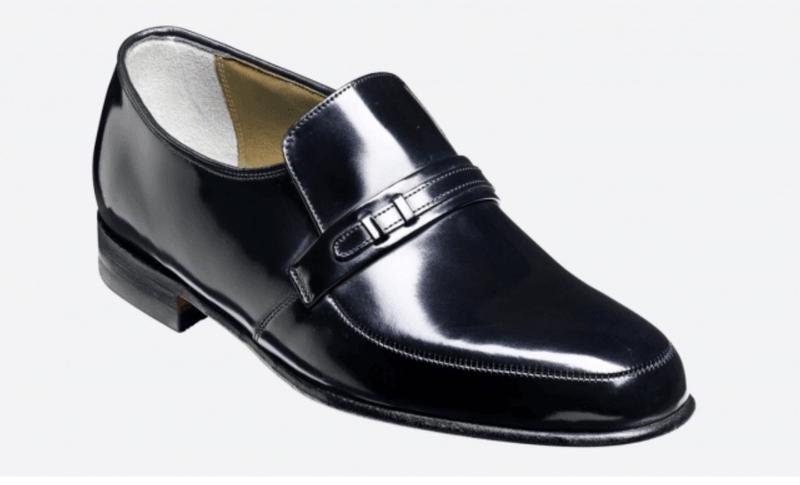 Homme Barker Talons Noir Cuir 8.5