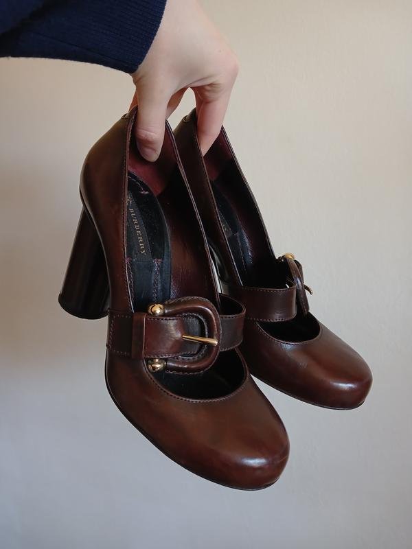 Femme Burberry Talons Marron Cuir 37.5
