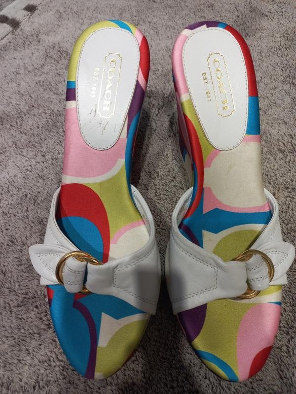 Women Coach Mules Multicolor 8.5
