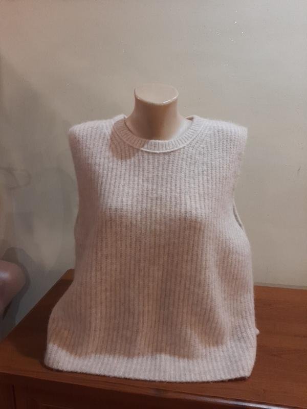 Damen Marc O'Polo Weste Beige Alpaka XL