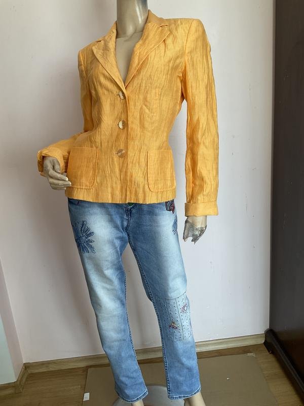 Femme Di Roberto Blazer Orange Lin 36