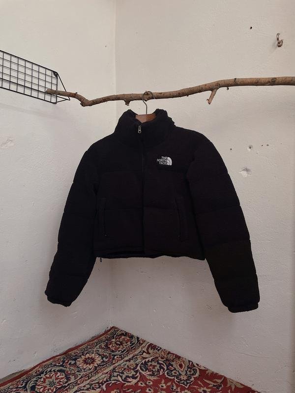 Women The North Face Cropped Black Sherpa S