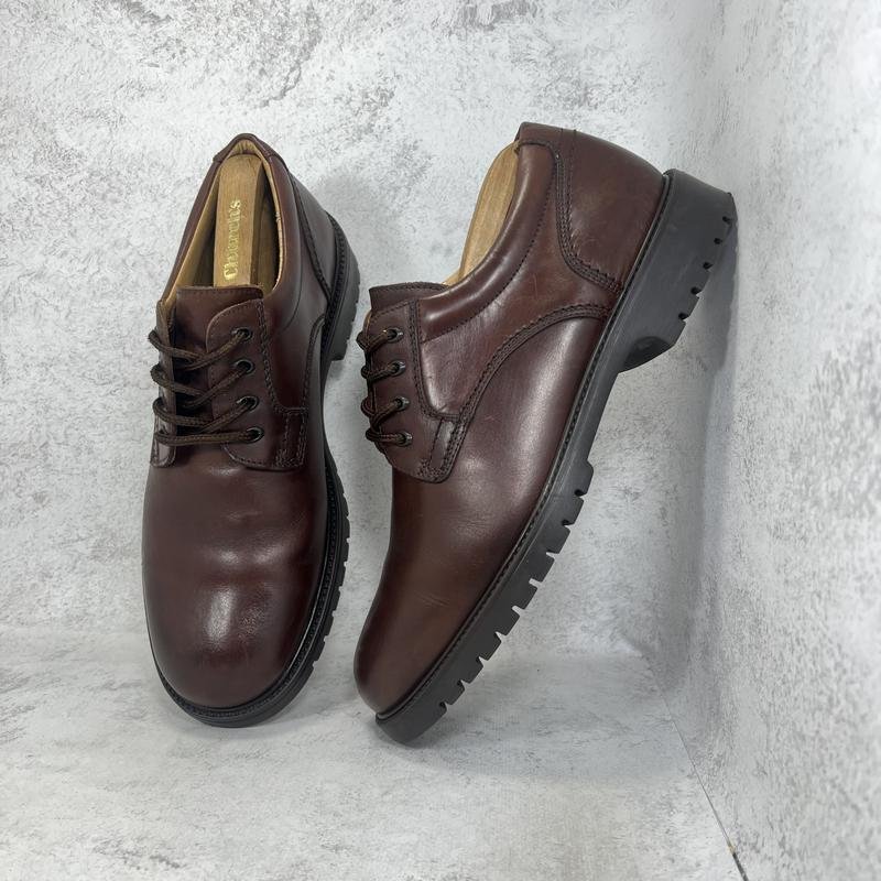 Herren Clarks Absätze Braun Leder 43