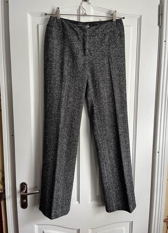 Women Max Mara Trousers Grey Wool S