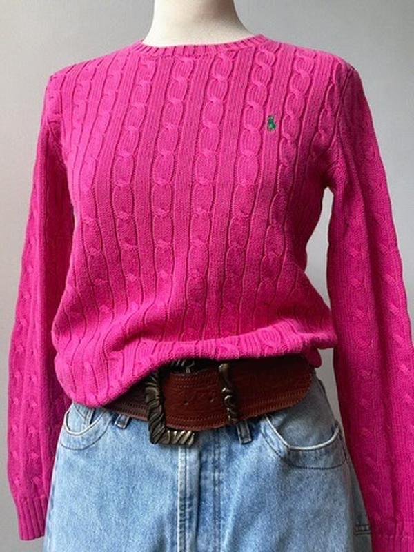 Женский Ralph Lauren Джемпер Розовый Хлопок S