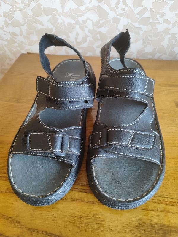 Мужские Diesel Сандалии Чёрные Кожа 45