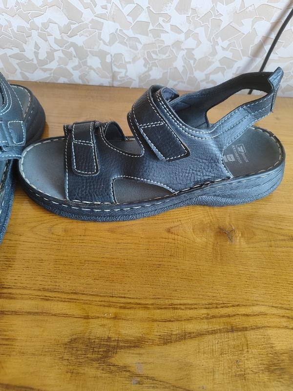 Мужские Diesel Сандалии Чёрные Кожа 45