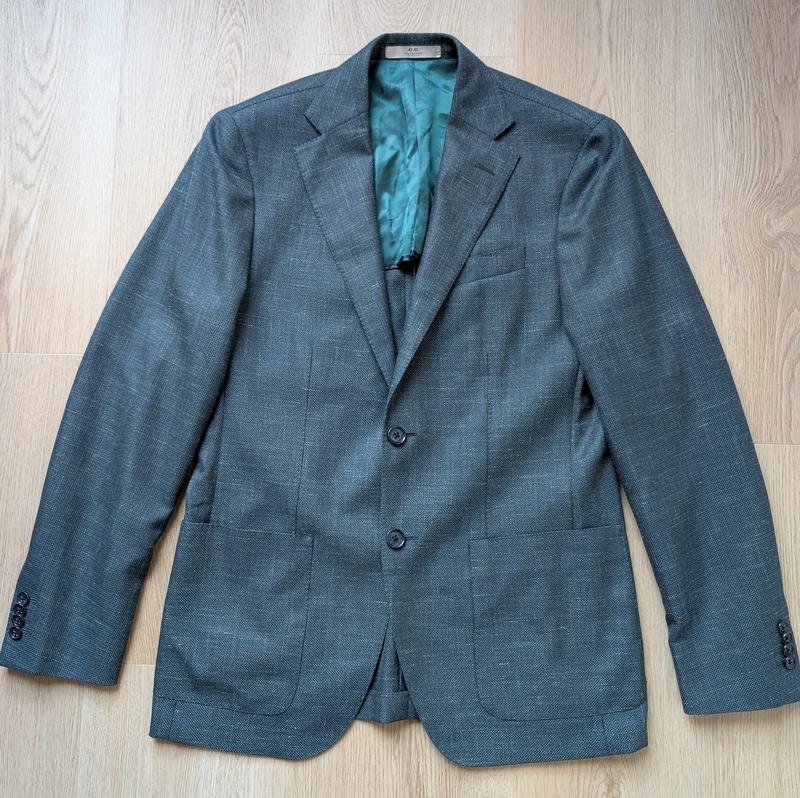 Men Corneliani Blazer Navy Cotton 48