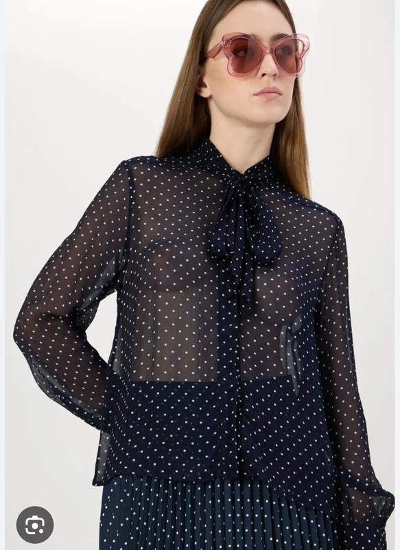 Femme Gant Chemise Blanche Chiffon M