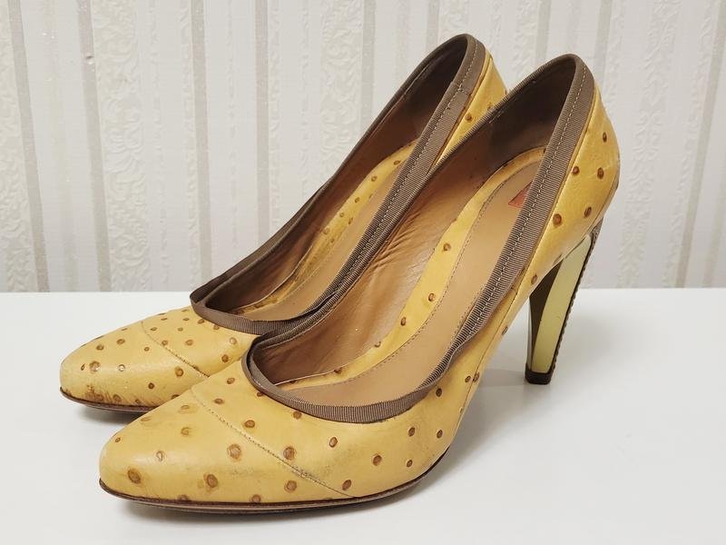 Women Hugo Boss Heels Mustard 37.5
