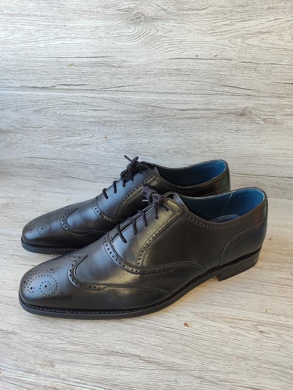 Homme Barker Chaussures Noires Cuir 43