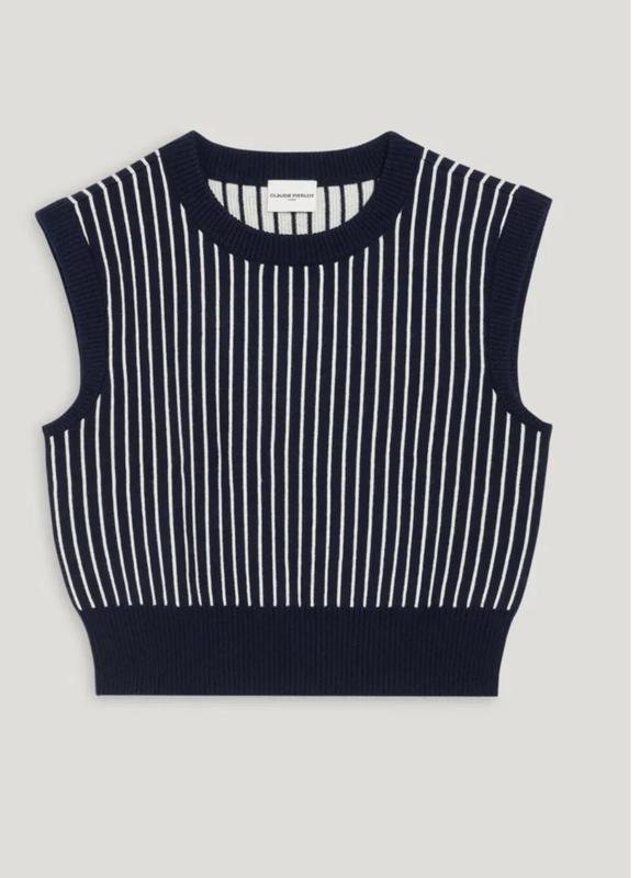 Women Claudie Pierlot Vest Navy Wool S