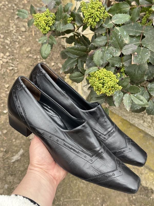 Женские Paul Green Туфли Чёрные Кожа 39.5