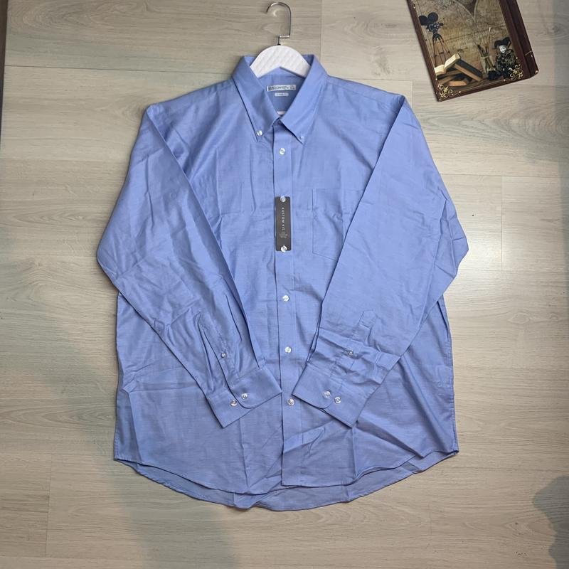 Men Custommade Shirt Navy Cotton XXL