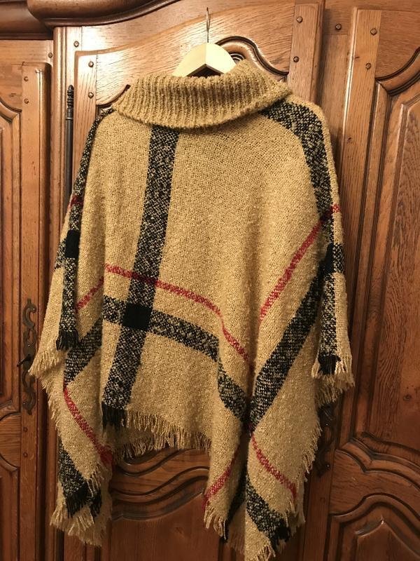 Donna Accessories by Forever Poncho Nero Boucle 38