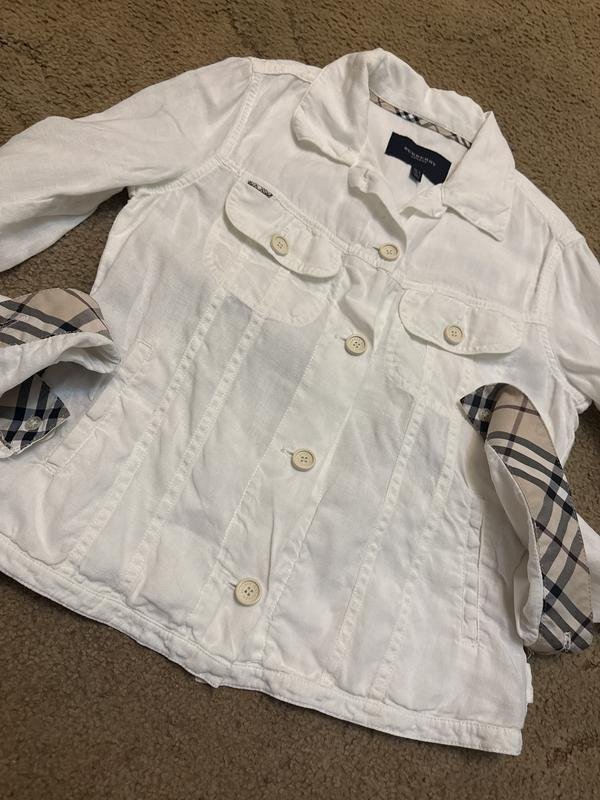 Donna Burberry Blazer Bianco  S