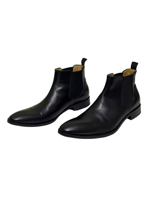 Uomo Navyboot Stivali Neri Pelle 43