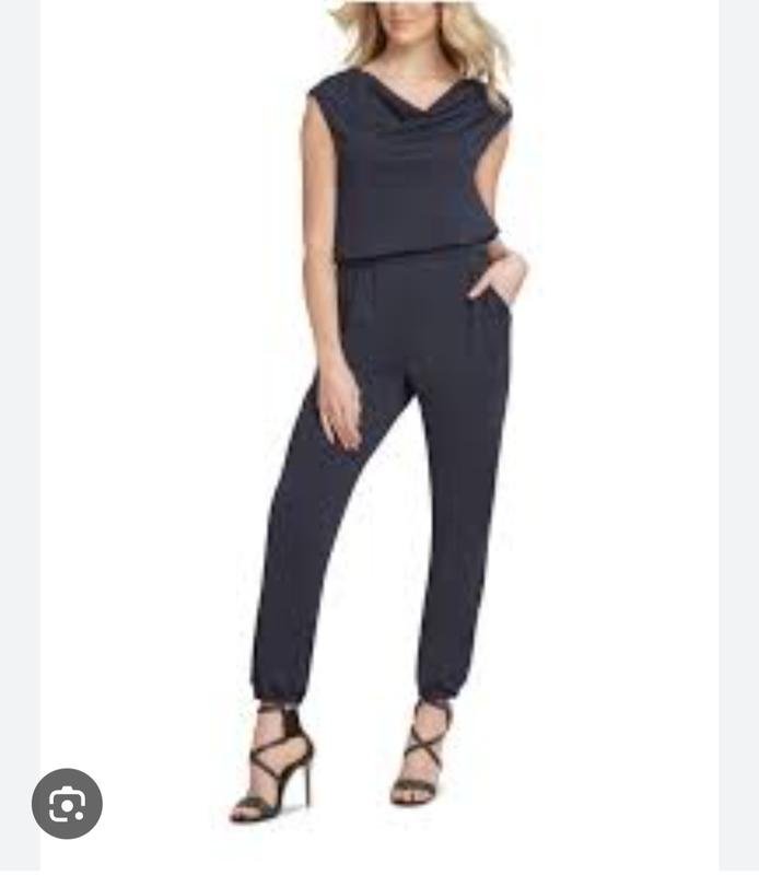 Femme DKNY Combinaison Bleu Marine Tricot M