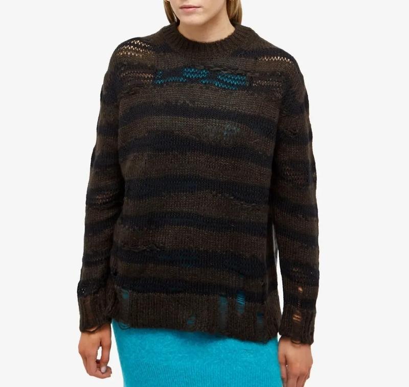 Femme Acne Studios Pull Gris Laine XS