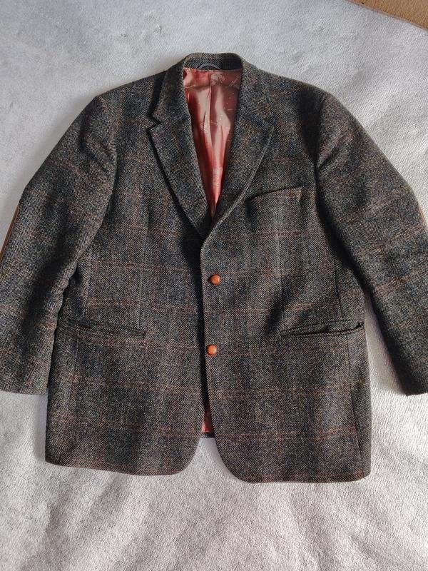 Женский Harris Tweed Пиджак Разноцветный Шерсть