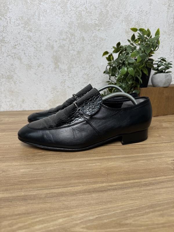 Homme Barker Talons Noir Cuir 44