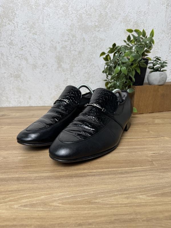 Homme Barker Talons Noir Cuir 44