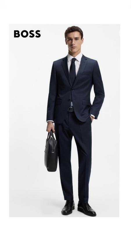 Men Boss Suit Navy 48