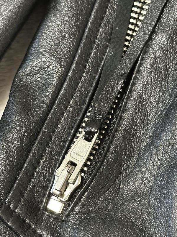 Женская Balenciaga Куртка Чёрная Кожа XXS