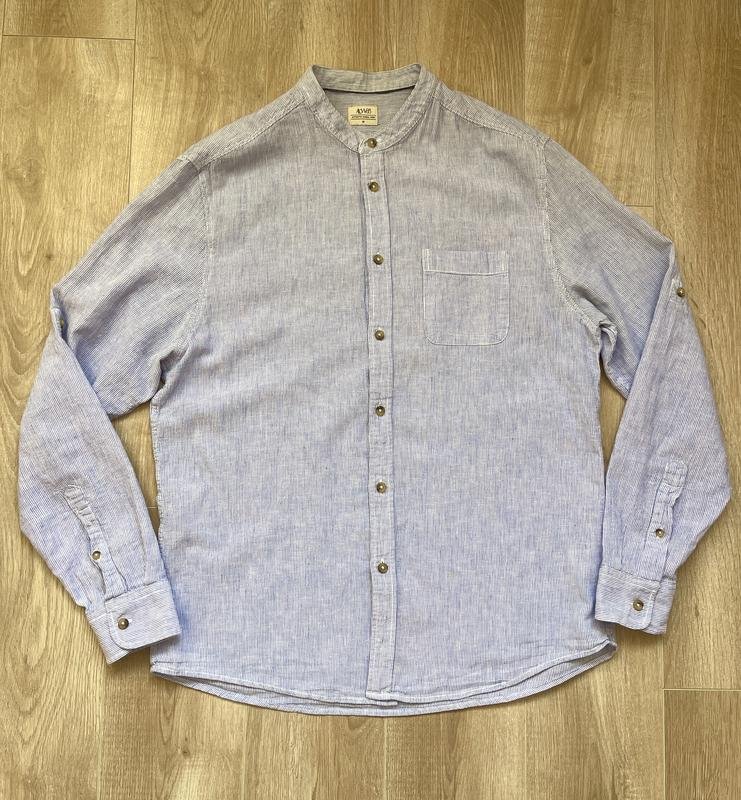 Мужской ACW85 Сорочка Голубая Хлопок M