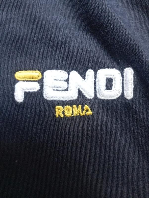 Homme Fendi Golf Bleu Marine Viscose Autre