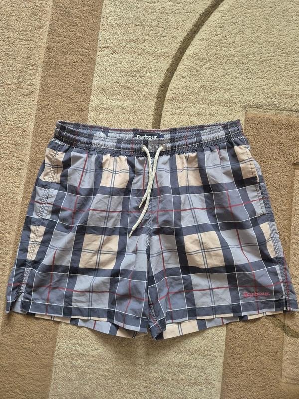 Men Barbour Shorts Beige Cotton L