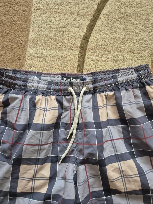 Men Barbour Shorts Beige Cotton L