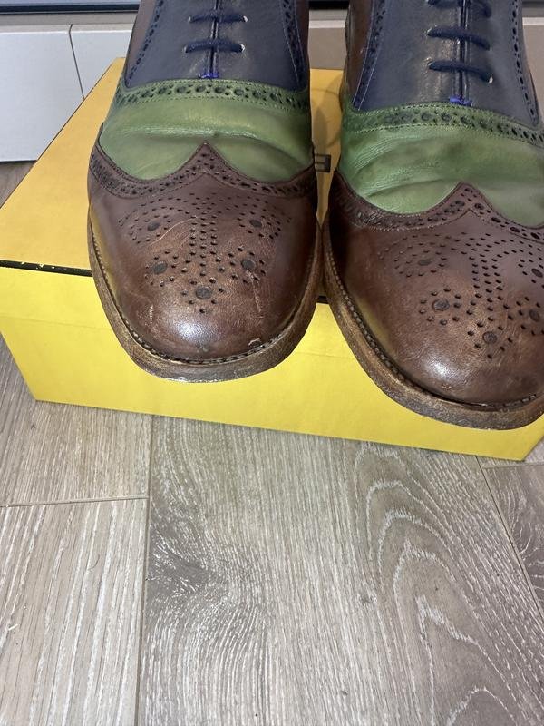 Homme Barker Chaussures Khaki Cuir 44
