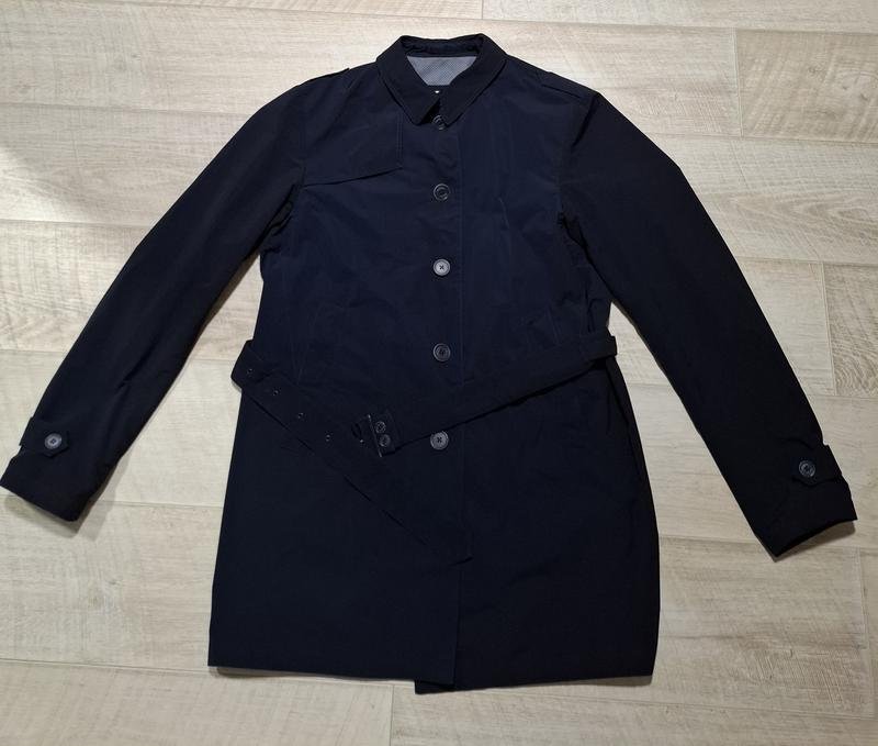 Homme Herno Trench Bleu Marine Coton L