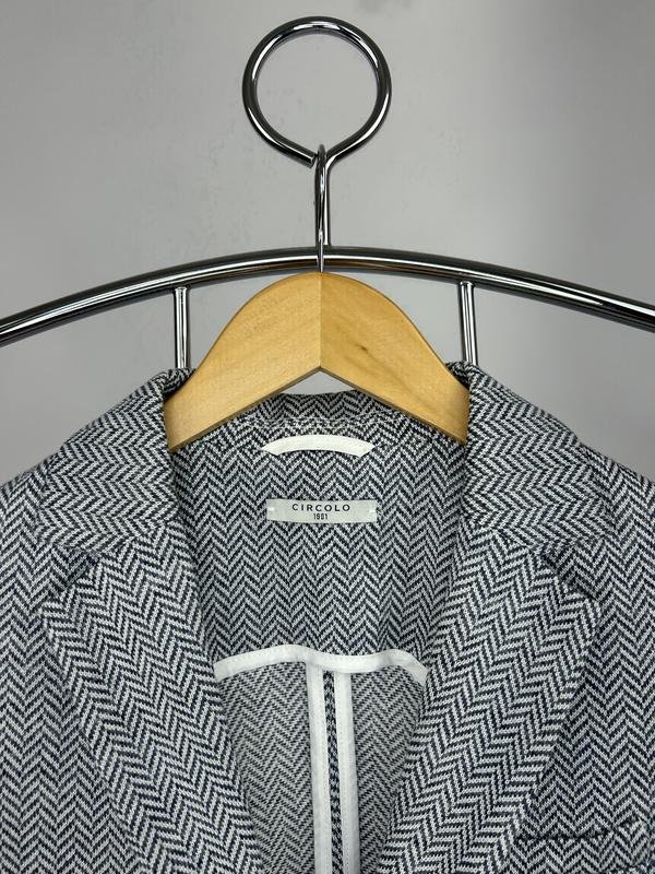Femme Circolo 1901 Blazer Gris Herringbone 44