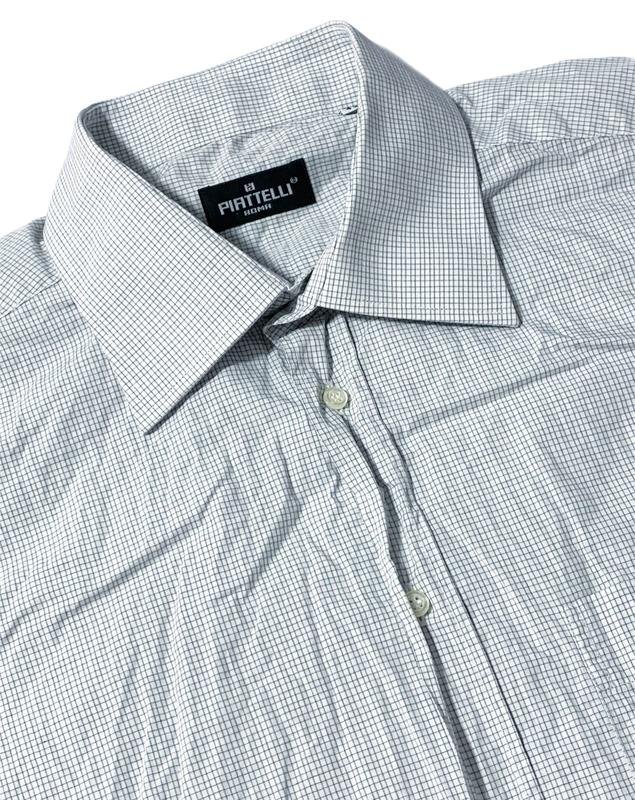 Мужской Piattelli Roma Рубашка Белая Хлопок XXL